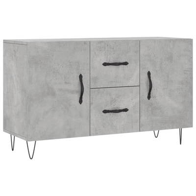 vidaXL Komoda, szarość betonu, 100x36x60 cm, materiał drewnopochodny model standard