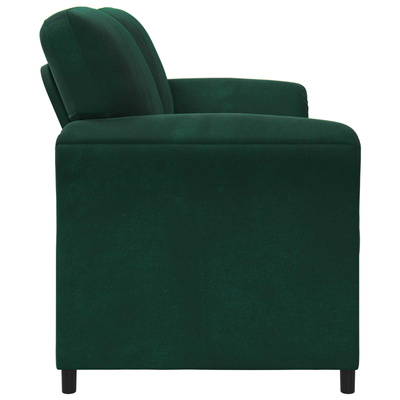 Sofa dwuosobowa Ciemnozielony 158 x 83 x 95 cm Welur