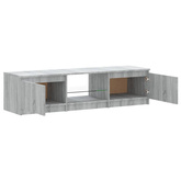 vidaXL Szafka pod TV, z LED, szary dąb sonoma, 140x40x35,5 cm