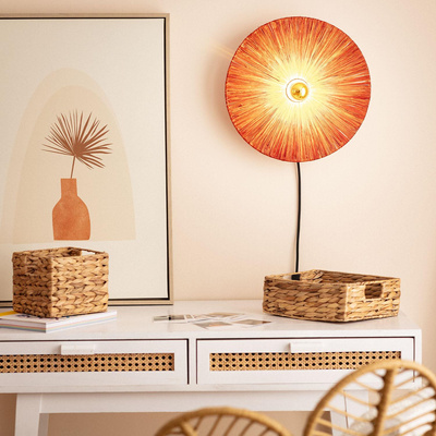 Kinkiet Boho Brąz 35cm E27 Talerz Abruzzo Kinto