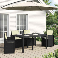 Poduszki na Siedzisko i Oparcie 4 pcs kremowy 47 x 45 x 2 cm