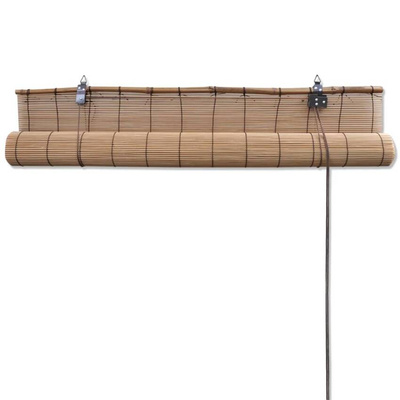 vidaXL Rolety bambusowe, 120 x 220 cm, brązowe