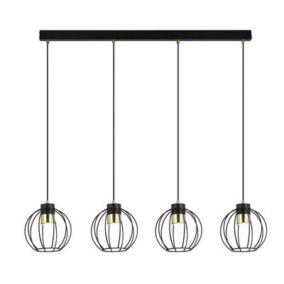 Lampa wisząca AJAX 4 BLACK/GOLD