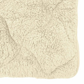 Zimowa Kołdra Kremowy 140 x 220 cm Mikrofibra i Fleece Teddy