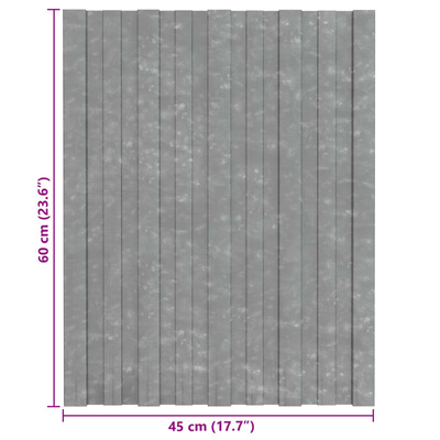 Panel dachowy 36 pcs srebrny 60 x 45 cm Stal galwanizowana