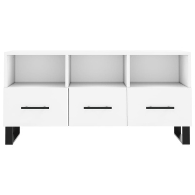 vidaXL Szafka pod TV, biała, 102x36x50 cm, materiał drewnopochodny
