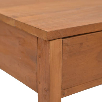 vidaXL Biurko, 81x40x75 cm, lite drewno tekowe