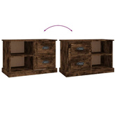 vidaXL Szafka pod TV, przydymiony dąb, 73x35,5x47,5 cm