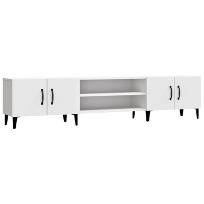 vidaXL Szafka pod TV, biała, 180x31,5x40 cm, materiał drewnopochodny