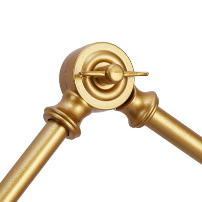 Kinkiet Retro nastawny Czarno Złoty Abruzzo Gloria