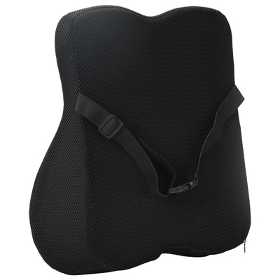 Poduszka pod plecy Czarny Pianka z pamięcią 40 x 40 x 11 cm