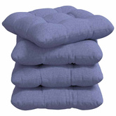 Poduszki na siedziska 4 pcs Niebieski dżins 45 x 45 x 12 cm