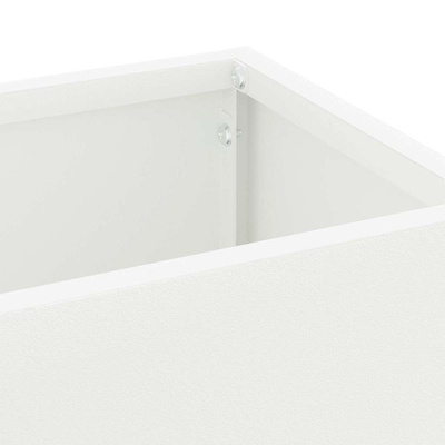 Stojak na Parasol Deszczowy Biały 15,5 x 15,5 x 49 cm Stal