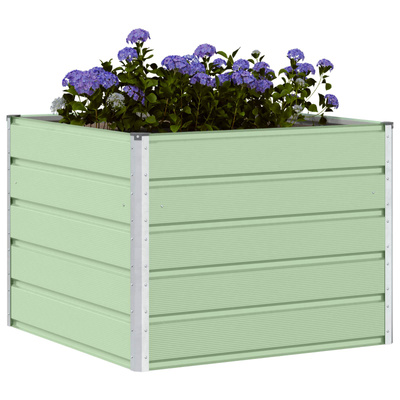 Donica Pastelowa zieleń 100 x 100 x 75 cm Stal