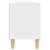 vidaXL Szafka pod TV, biała, 150x30x44,5 cm, materiał drewnopochodny wariant 9