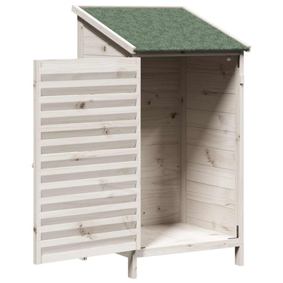Shed ogrodowy Biały 59 x 56 x 113,5 cm Drewno Świerkowe