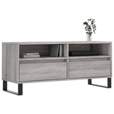 vidaXL Szafka pod TV, szary dąb sonoma, 100x34,5x44,5 cm
