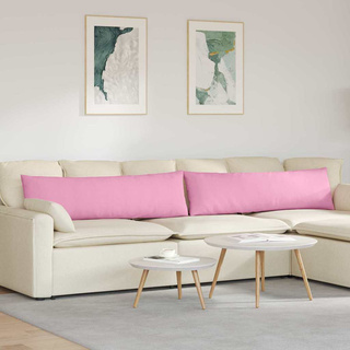 Poduszki na sofę 2 pcs Różowy 145 x 40 cm tkanina