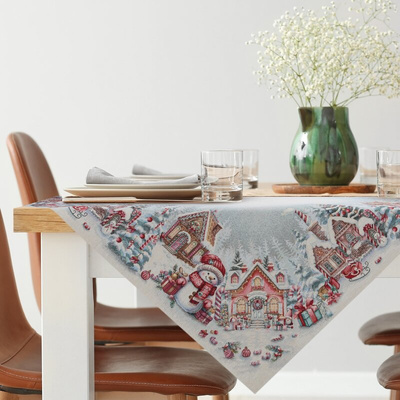 Obrus popielaty 100x100