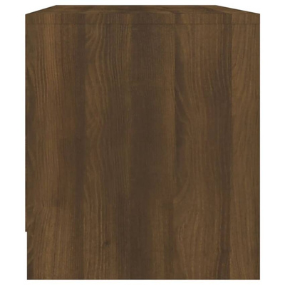 vidaXL Szafka pod TV, brązowy dąb 90x35x40 cm, materiał drewnopochodny