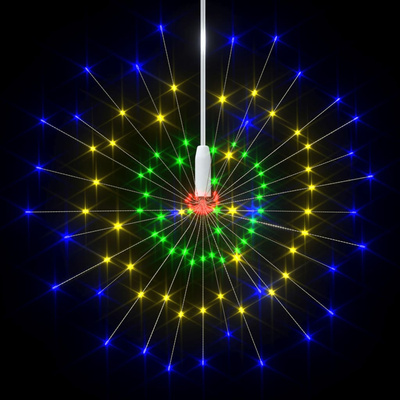 Ogrodowe lampki fajerwerkowe 4 szt., kolorowe, 20 cm, 560 LED