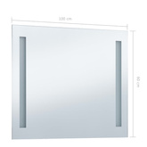 Ścienne lustro łazienkowe z LED, 100 x 60 cm vidaXL