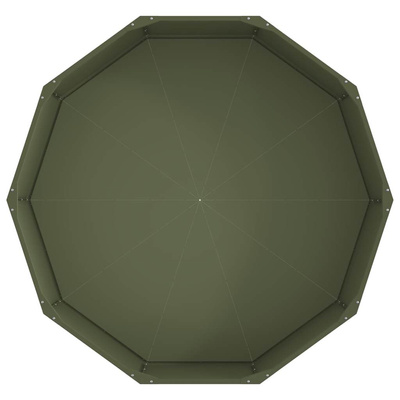Donica Zielony oliwkowy 120 x 120 x 35 cm Stal