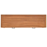 vidaXL Biurko z 2 szufladami, 120x40x75 cm, lite drewno tekowe