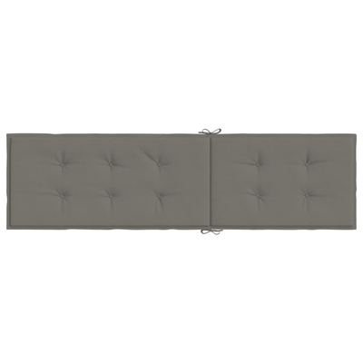 vidaXL Poduszka na leżak, ciemnoszary melanż, (75+105)x50x3cm, tkanina