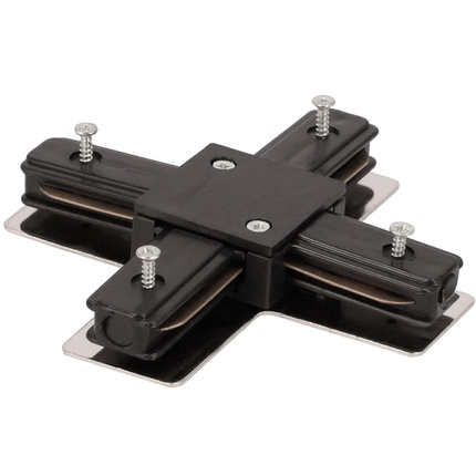 Łącznik X do szyny SEVA X Connector Black, czarny EDO777422 EDO Solutions