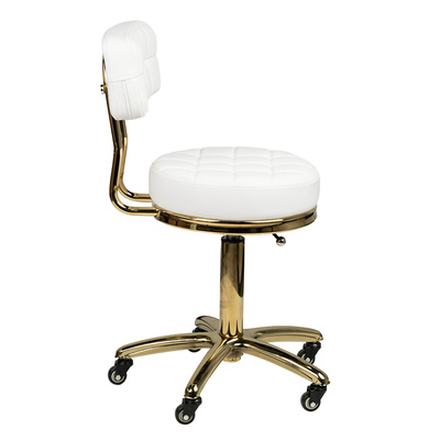 Taboret kosmetyczny Gold AM-961 biały 131988