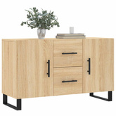Komoda, dąb sonoma, 100x36x60 cm, materiał drewnopochodny model standard