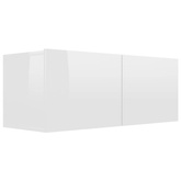 vidaXL Szafki telewizyjne, 3 szt., białe z połyskiem