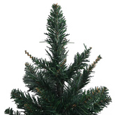 vidaXL Sztuczna choinka ze stojakiem, zielona, 60 cm, PVC