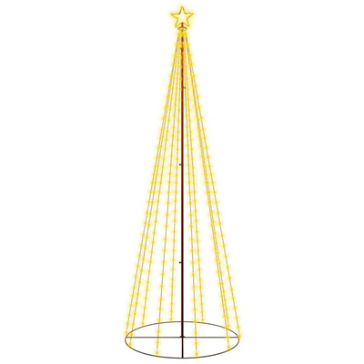 vidaXL Choinka stożkowa, 310 ciepłych białych LED, 100x300 cm
