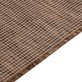 vidaXL Dywan zewnętrzny o płaskim splocie, 80x250 cm, brązowy