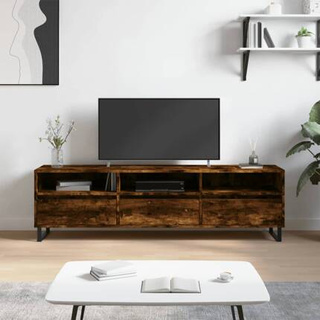 vidaXL Szafka pod TV, przydymiony dąb, 150x30x44,5 cm wariant 5