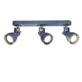 Lampa ścienna listwa 3X40W GU10 szary mat ASH 93-64301