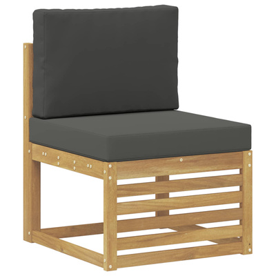 Zestaw sof na zewnątrz 5 szt. Biały i Antracytowy Poliester