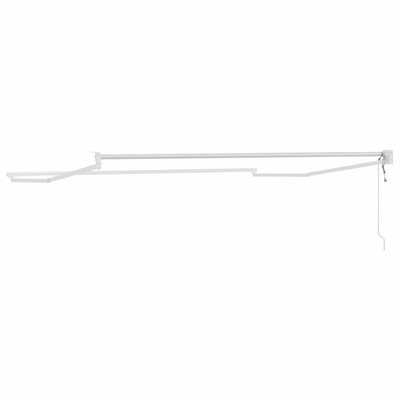 Markiza chowana Biały 350 x 250 cm Aluminium