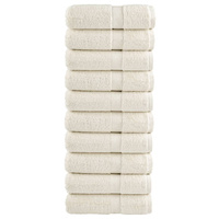 Ręczniki myjące Premium SOLUND 10 szt. Kremowe 30x30 cm 600 gsm