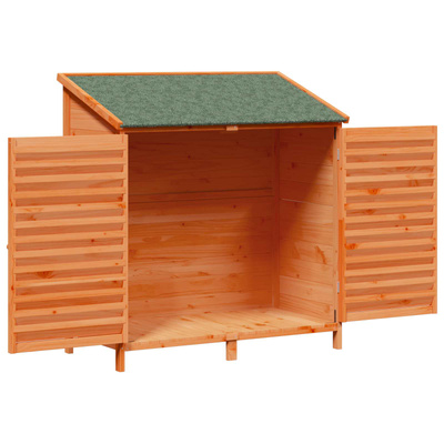 Shed ogrodowy brązowy 106 x 56 x 113,5 cm Drewno Świerkowe