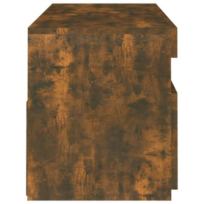 vidaXL Szafka pod TV z oświetleniem LED, przydymiony dąb, 120x35x40 cm wariant 4