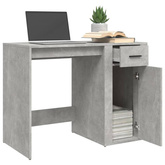 vidaXL Biurko, szarość betonu, 100x49x75 cm, materiał drewnopochodny