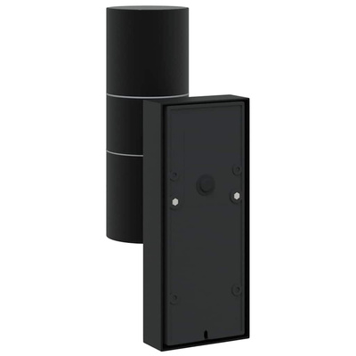 Zewnętrzna lampa ścienna 2 pcs Czarny 7 x 10 x 22 cm