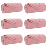 Koce narzutowe 6 pcs Różowy 200 x 150 cm Polar