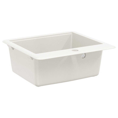 Zlew 80% Kwarc i 20% Żywica 470 x 440 mm Biały