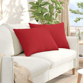 Poduszki na sofę 2 pcs Czerwony 70 x 50 cm tkanina