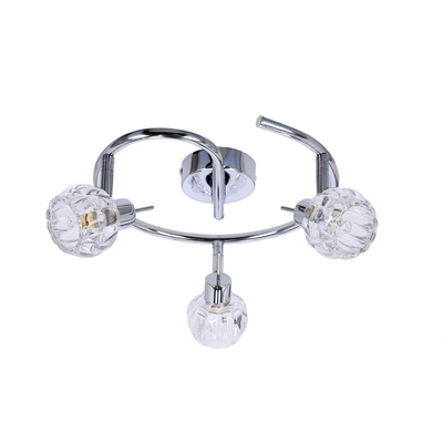 Lampa sufitowa BOMBOLA spot ze szklanymi kloszami regulowana 3-punktowa do salonu