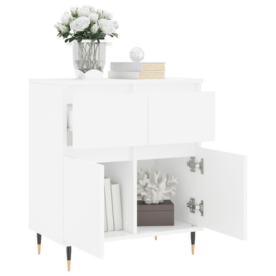 vidaXL Komoda, biała, 60x35x70 cm, materiał drewnopochodny wariant 5